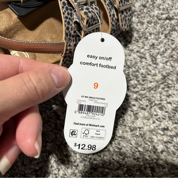 Wonder Nation Toddler Girl Animal Print Sandals 9 NWT - Picture 6 of 6